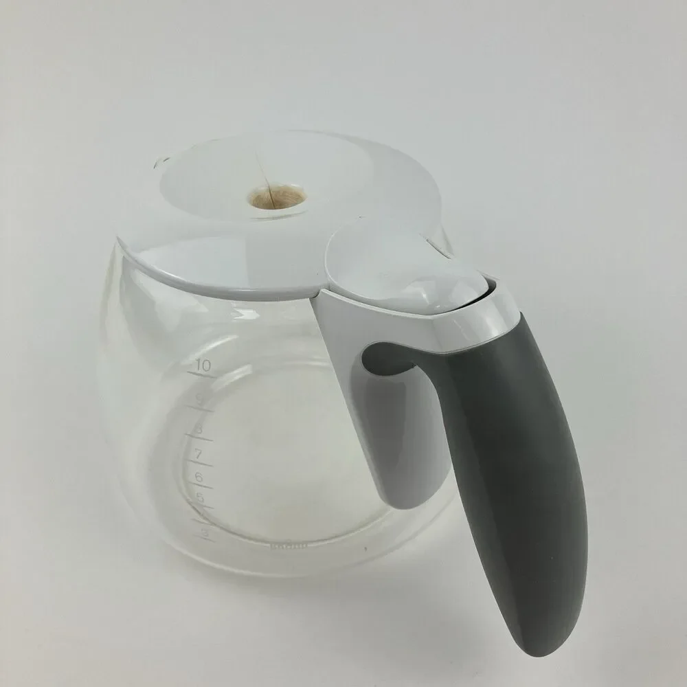 Braun KFK 500 Coffee Maker Carafe AromaDeluxe White Glass 10 Cups